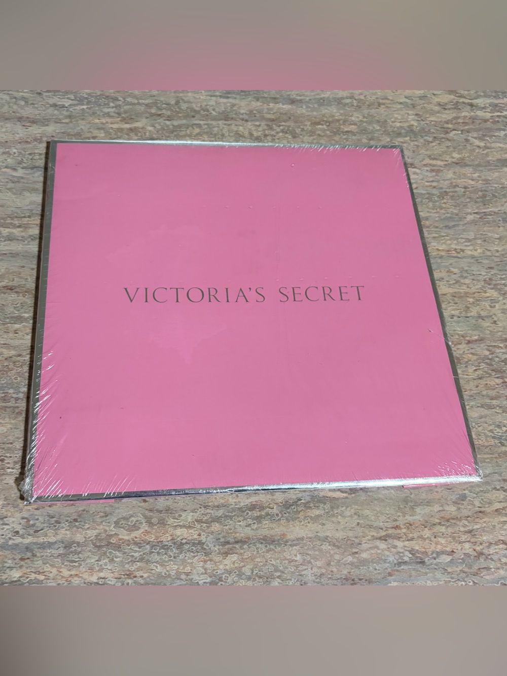 Victoria’s Secret Pink Squared 10 x 10” gift box with Silver Borders- Sealed